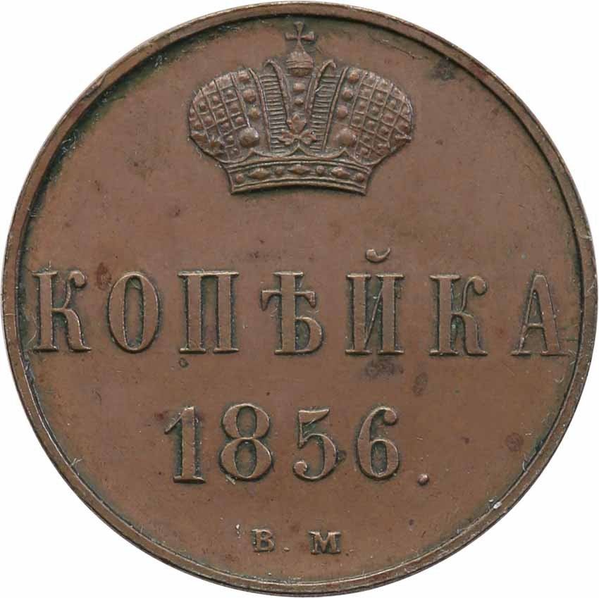 Polska XlX w. / Rosja. Kopiejka 1856 BM, Warszawa
